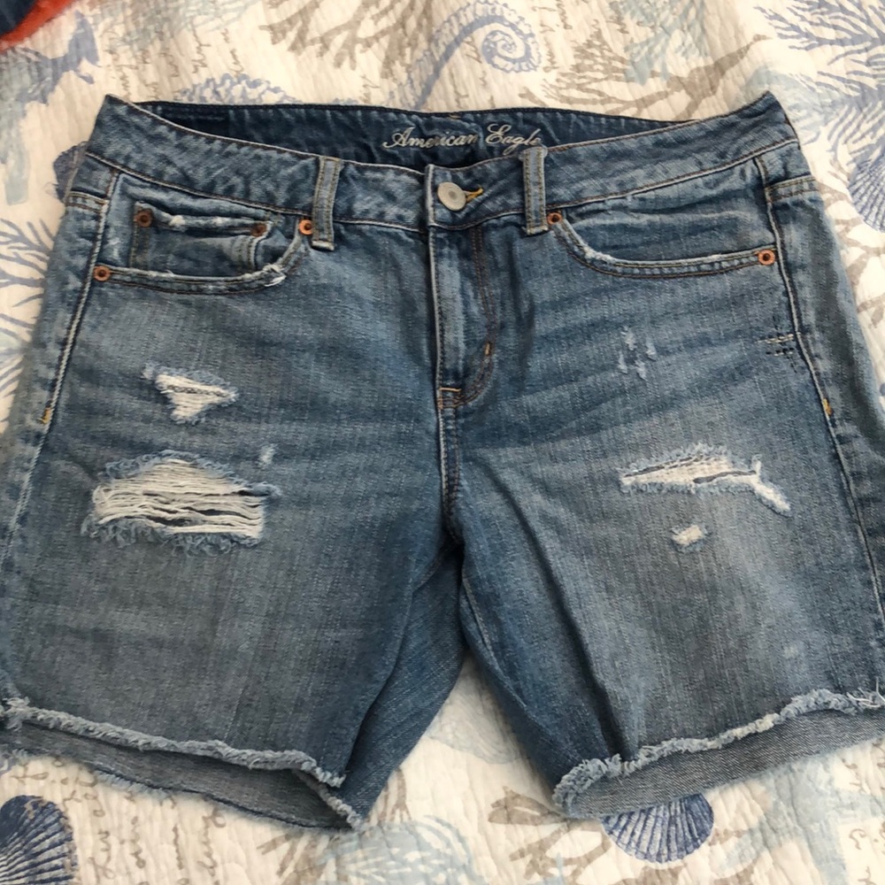 American Eagle denim cut off shorts